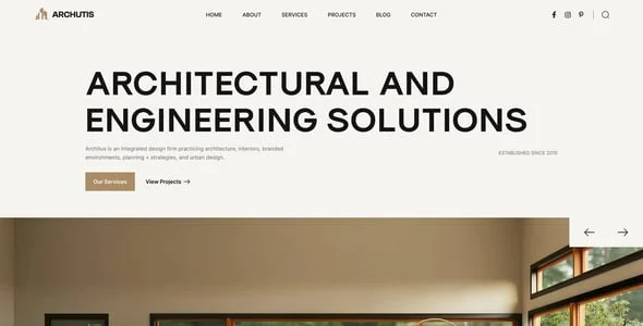 Archutis - Interior Design WordPress Theme — blog and article listing