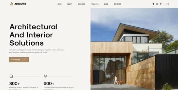 Archutis - Interior Design WordPress Theme — design detail view