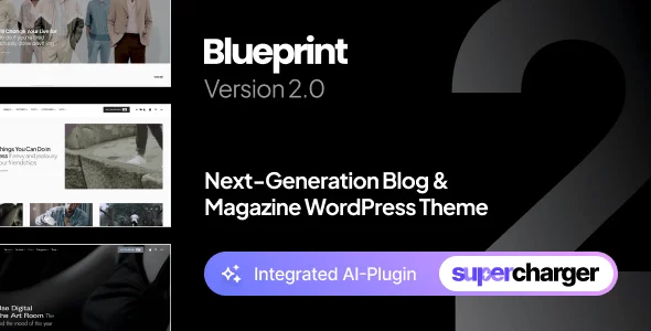 Blueprint - Next-Generation Blog & Magazine Theme — homepage layout