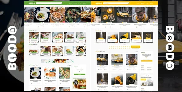 Boodo WP - Food and Magazine Shop WordPress Theme — homepage layout