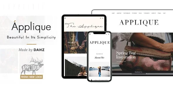 Fashion Blog Theme - Applique — homepage layout