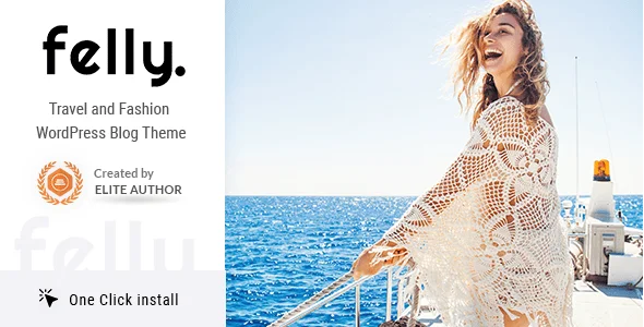 Felly | Travel and Fashion WordPress Blog Theme — homepage layout