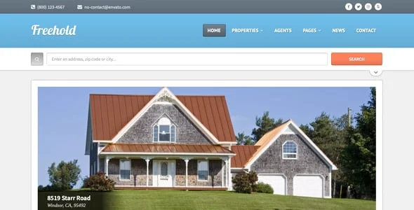 Freehold - Responsive Real Estate WordPress Theme — blog and article listing