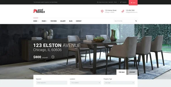 Good Homes | Real Estate WordPress Theme — blog and article listing