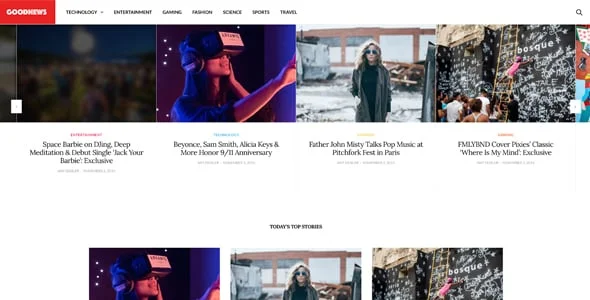 GoodLife - Magazine & Newspaper WordPress Theme — interior page design