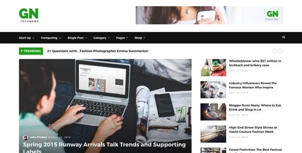 Grand News | Magazine Newspaper WordPress — interior page design