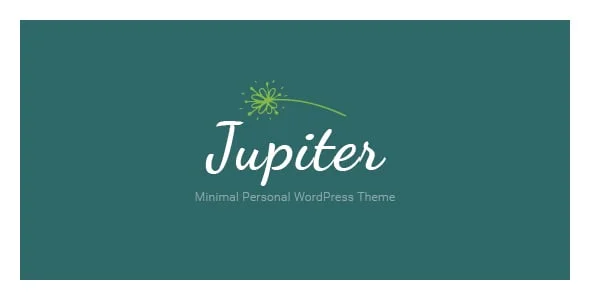 Jupiter | Personal WordPress Theme — homepage layout