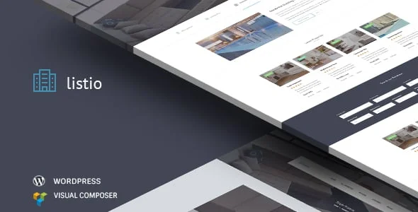 Listio - Directory Listing & Real Estate WordPress Theme — homepage layout