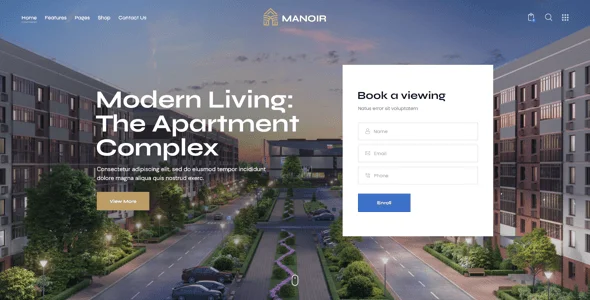 Manoir -  Single Property & Apartment WordPress Theme — blog and article listing