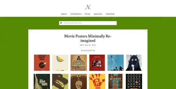 Notably - A WordPress Blogging Theme — design detail view