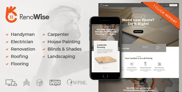 RenoWise - Construction & Building WordPress Theme — blog and article listing