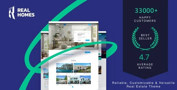 RH - Real Estate WordPress Theme — homepage layout