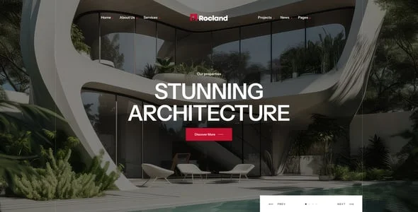 Rocland - Real Estate Group WordPress Theme — design detail view
