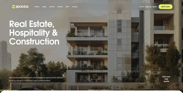 Spaciaz – Real Estate & Construction Group WordPress Theme — single post layout