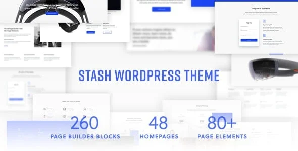 Stash | Responsive Multi-Purpose Theme — homepage layout