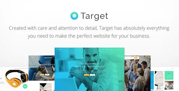 Target - Business WordPress Theme — homepage layout
