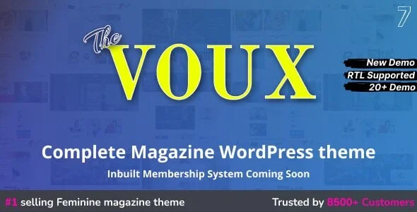 The Voux - A Multipurpose News & Magazine WordPress Theme — homepage layout