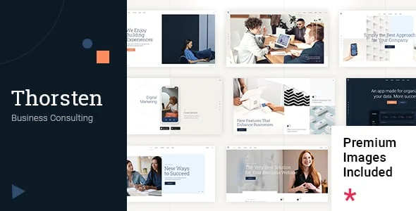 Thorsten - Business Consulting WordPress Theme — homepage layout