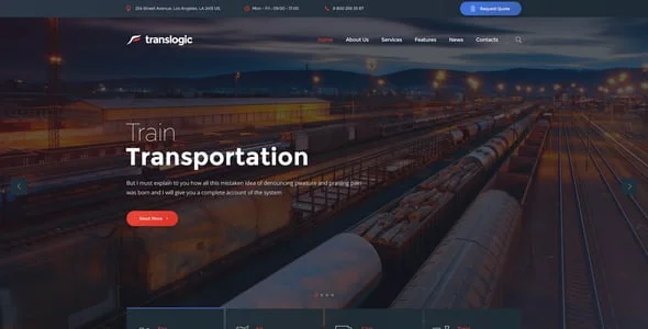 Translogic | Logistics & Shipment Transportation WordPress Theme — blog and article listing