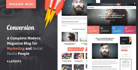Ultimate Conversion - Digital Marketing Magazine Blog Theme — homepage layout