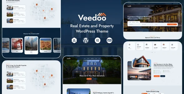 Vedoo - Real Estate WordPress — homepage layout