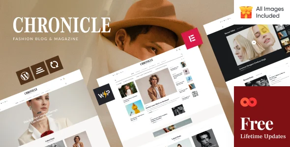 Chronicle - Lifestyle Magazine & Blog WordPress Theme + AMP & Shop WordPress theme homepage layout for a blog magazine website