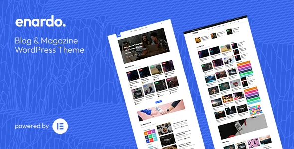 Enardo - Blog & Magazine WordPress Theme WordPress theme homepage layout for a amp magazine website