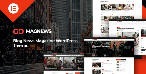Gmag - Blog News Magazine WordPress Theme WordPress theme homepage layout for a blogging magazine website