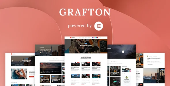 Grafton - Blog & Magazine WordPress Theme WordPress theme homepage layout for a blog magazine website