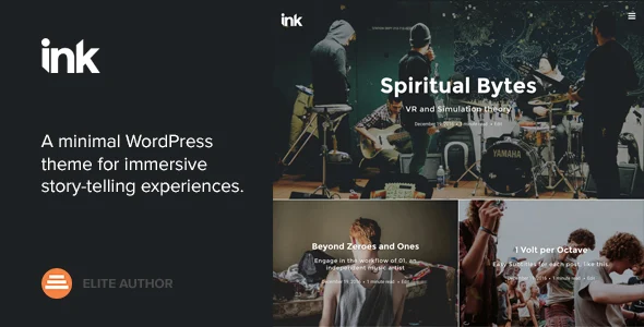 Ink — A WordPress Blogging theme to tell Stories WordPress theme homepage layout for a blog magazine website