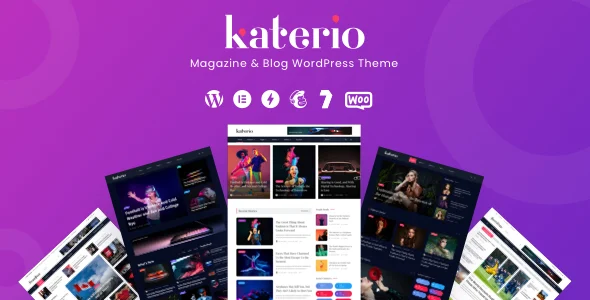 Katerio - Magazine & Blog WordPress Theme WordPress theme homepage layout for a beauty magazine website