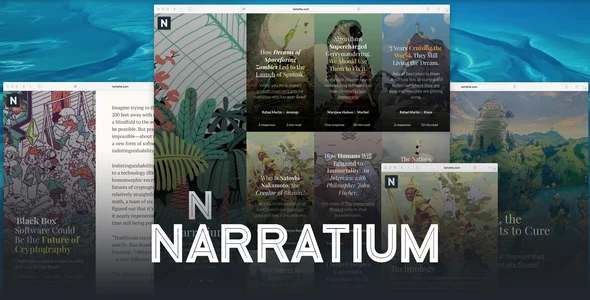 Narratium - WordPress Theme for Authors WordPress theme homepage layout for a angularjs magazine website