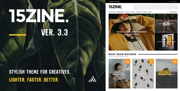 15Zine | Magazine Newspaper Blog News WordPress Theme — homepage layout