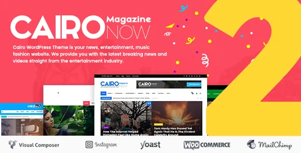 Cairo - Newspaper & Magazine WordPress Theme — homepage layout