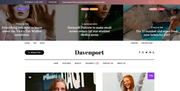 Davenport - Versatile Blog and Magazine WordPress Theme — blog and article listing