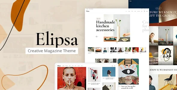 Elipsa - Creative Magazine WordPress Theme — homepage layout