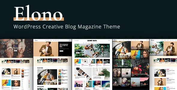 Elono - WordPress Blog Magazine Theme — homepage layout