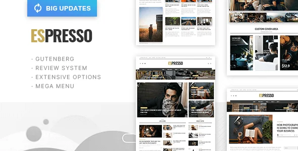 ESPRESSO - Magazine / Newspaper WordPress Theme — homepage layout