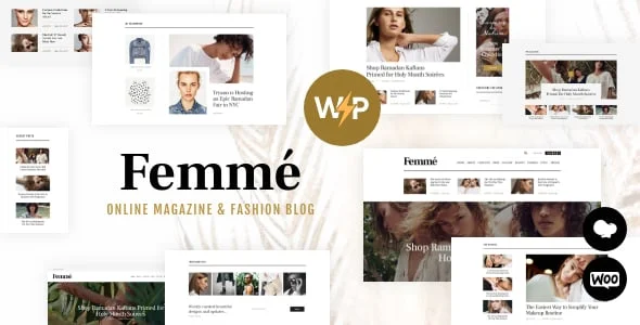 Femme - Fashion Blog & Style Magazine WordPress Theme + RTL — homepage layout