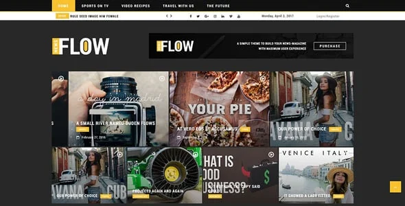 Flow News - Magazine and Blog WordPress Theme — single post layout