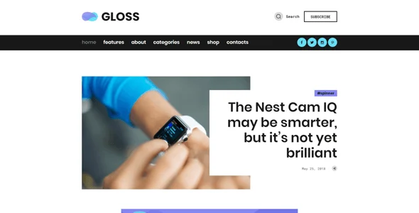 Gloss | Viral News Magazine WordPress Blog Theme + Shop — single post layout