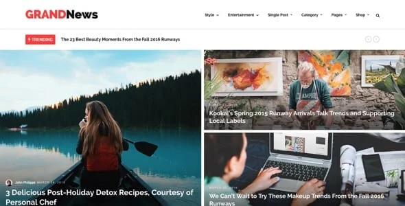 Grand News | Magazine Newspaper WordPress — blog and article listing