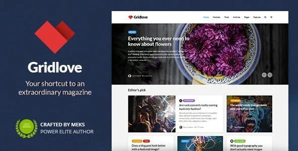 Gridlove - News Portal & Magazine WordPress Theme — homepage layout
