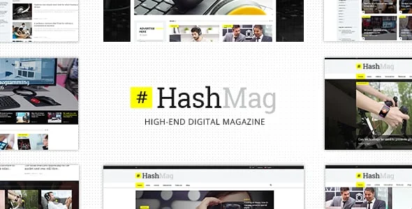 HashMag - Magazine & News WordPress Theme — homepage layout