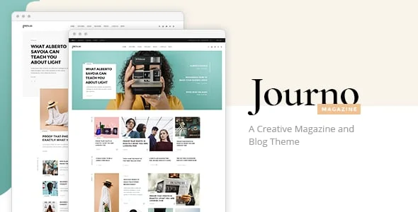Journo - Creative Magazine & Blog WordPress Theme — homepage layout