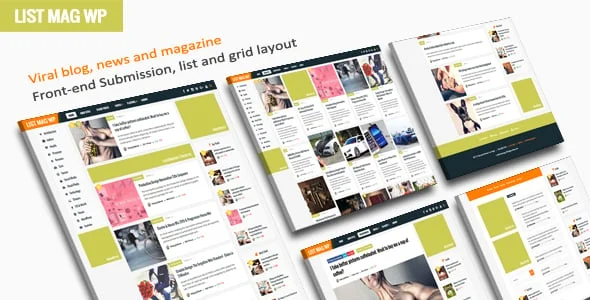 List Mag WP - A Responsive WordPress Blog Theme — homepage layout