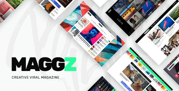 Maggz - Magazine WordPress Theme — homepage layout