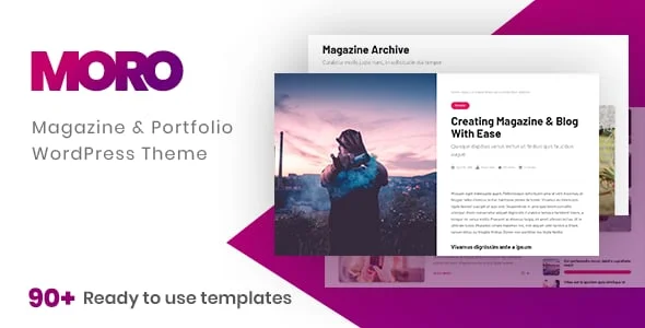 Moro - Multi-purpose Magazine Theme with Portfolio — homepage layout