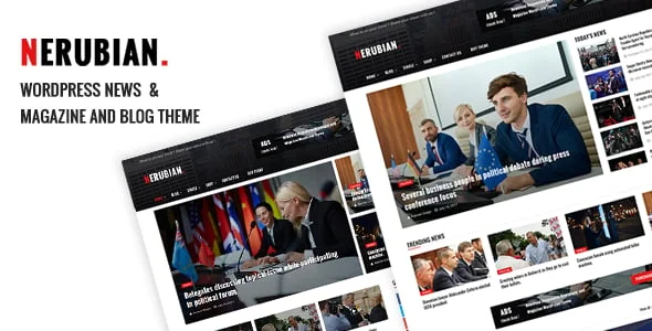 Nerubian - A Modern News & Magazine Theme — homepage layout