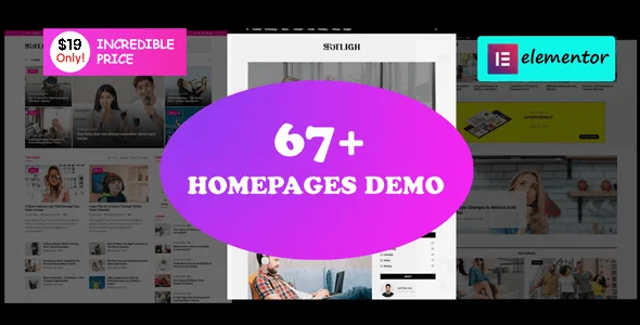 News24 - Elementor Blog Magazine — homepage layout